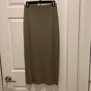 Babaton full length fitted skirt with slit